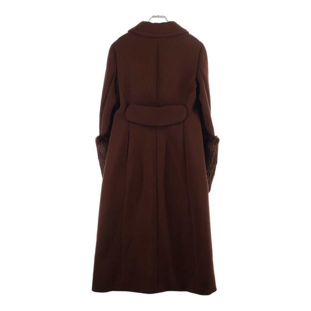 Prada Gray Scontimental Duffel Coat Brown 40 — view 2