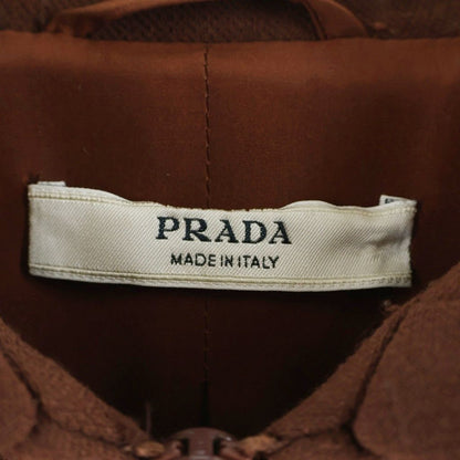 Prada Gray Scontimental Duffel Coat Brown 40 — view 7