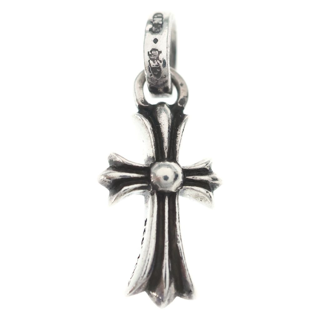 Chrome Hearts Crs Baby Fat Cross Pendant Top Silver