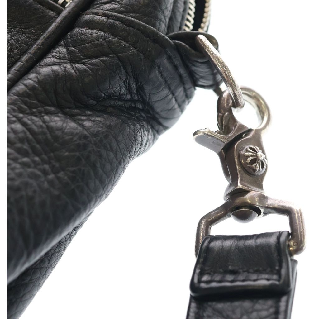 Chrome Hearts Taka Cem Cemetery Cross Patch Leather Shoulder Bag Black — view 6
