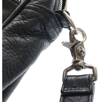 Chrome Hearts Taka Cem Cemetery Cross Patch Leather Shoulder Bag Black — view 6