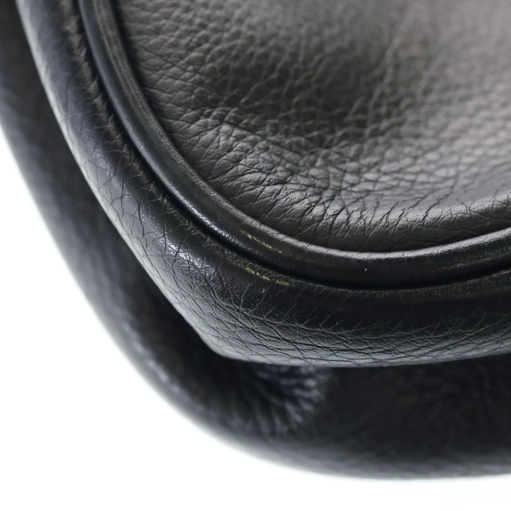 Chrome Hearts Taka Cem Cemetery Cross Patch Leather Shoulder Bag Black — view 8
