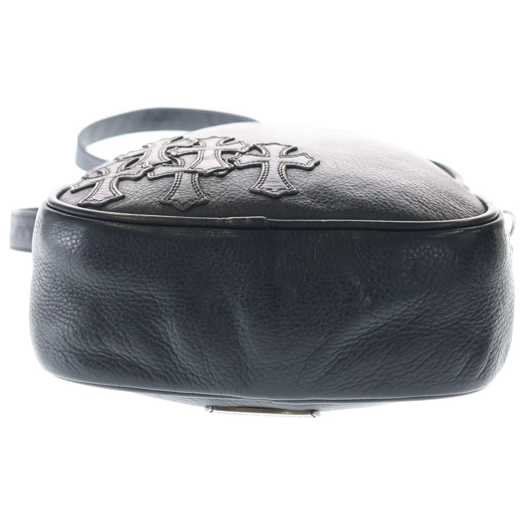 Chrome Hearts Taka Cem Cemetery Cross Patch Leather Shoulder Bag Black — view 4