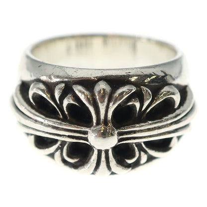 Chrome Hearts Flrl Crs Floral Cross Ring Silver — view 4