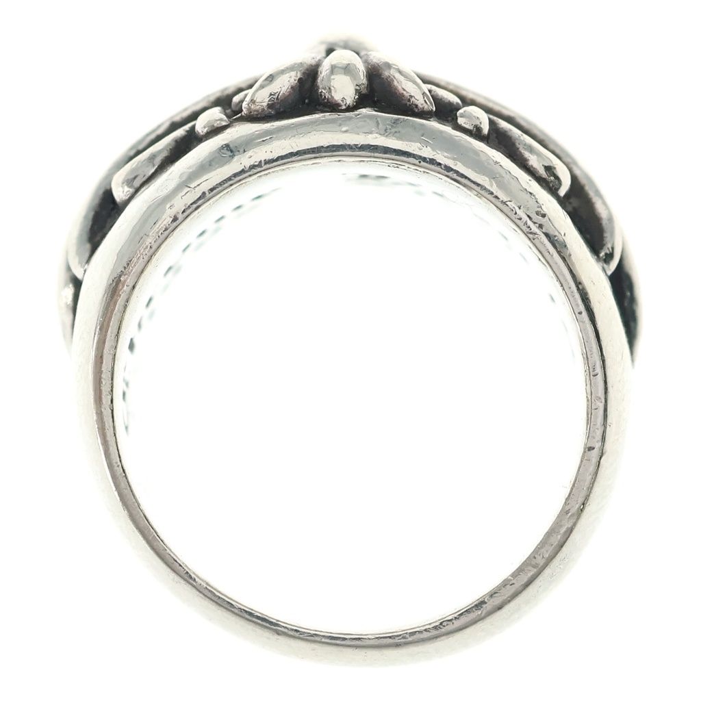 Chrome Hearts Flrl Crs Floral Cross Ring Silver — view 6