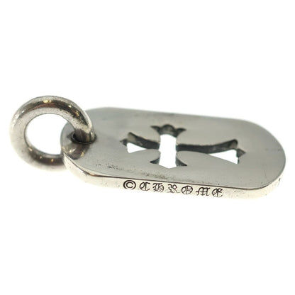 Chrome Hearts D Tag Sml CO Crs Cutout Cross Dog Tag Small Pendant Top Silver — view 4