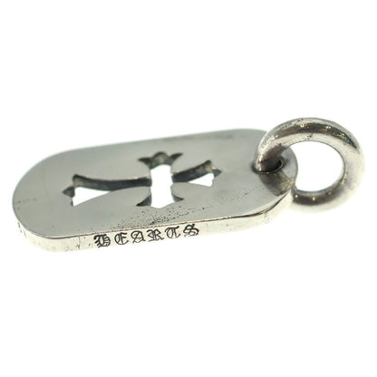 Chrome Hearts D Tag Sml CO Crs Cutout Cross Dog Tag Small Pendant Top Silver — view 3