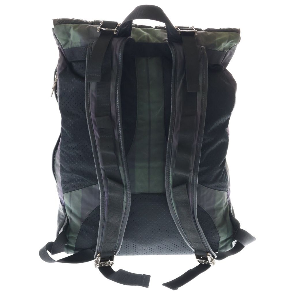 Chrome Hearts Moto Backpack Cross Cemetery Patch Contrast Leather — view 2