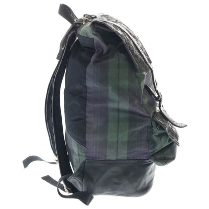 Chrome Hearts Moto Backpack Cross Cemetery Patch Contrast Leather — view 3