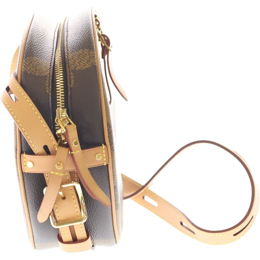 Louis Vuitton Monogram Giant Boite Chapeau Sple Shoulder Bag Brown Leather Gold — view 3
