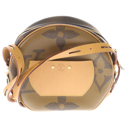 Louis Vuitton Monogram Giant Boite Chapeau Sple Shoulder Bag Brown Leather Gold — view 2