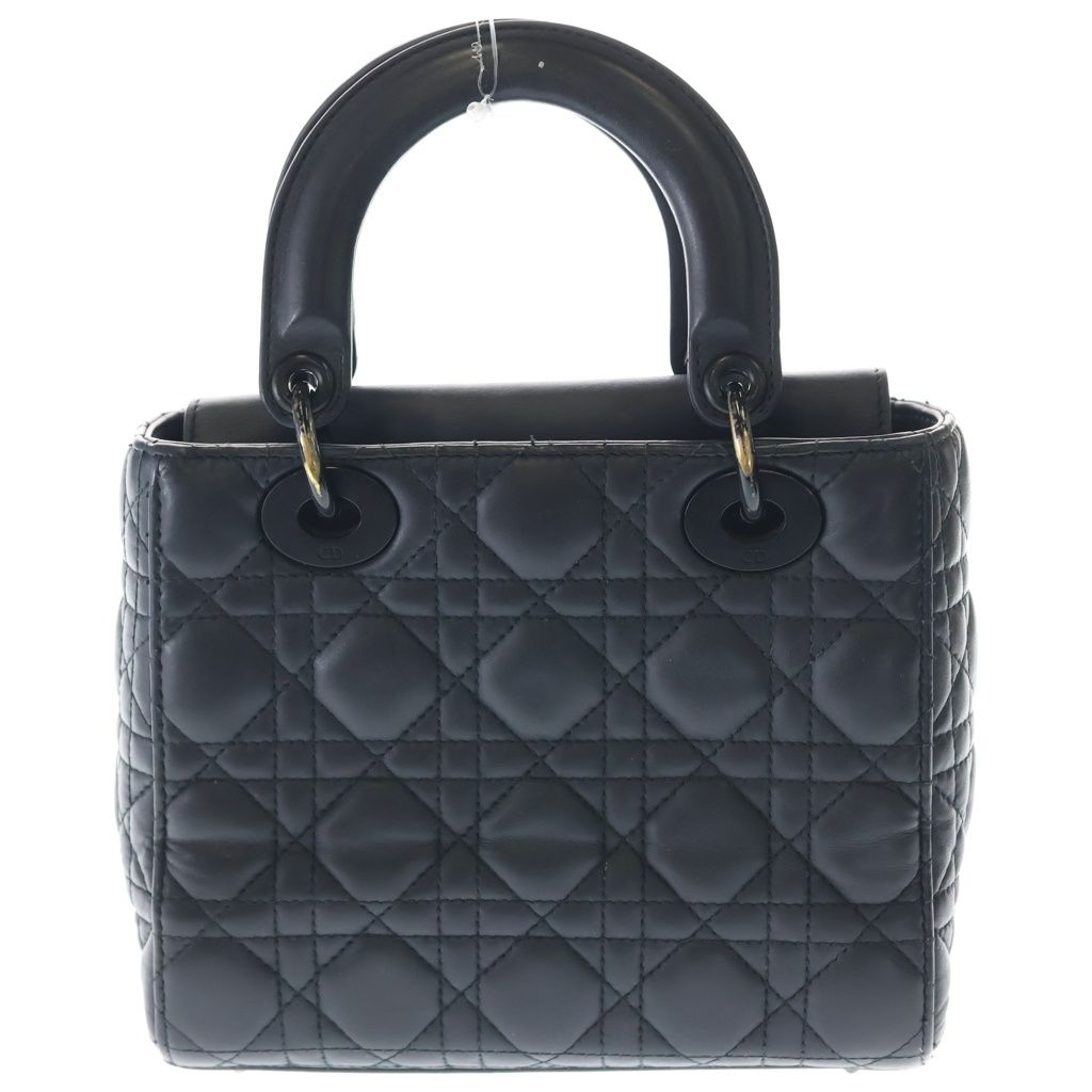 Dior Lady Ultra Matte 2-Way Shoulder Bag Black Lambskin — view 2