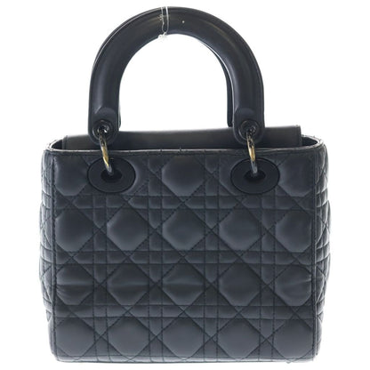 Dior Lady Ultra Matte 2-Way Shoulder Bag Black Lambskin — view 2