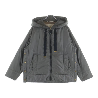 Max Mara Hooded Puffer Jacket Gray