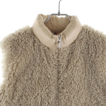 Moncler Planeze Boa Replacement Down Jacket Vest Beige — view 3