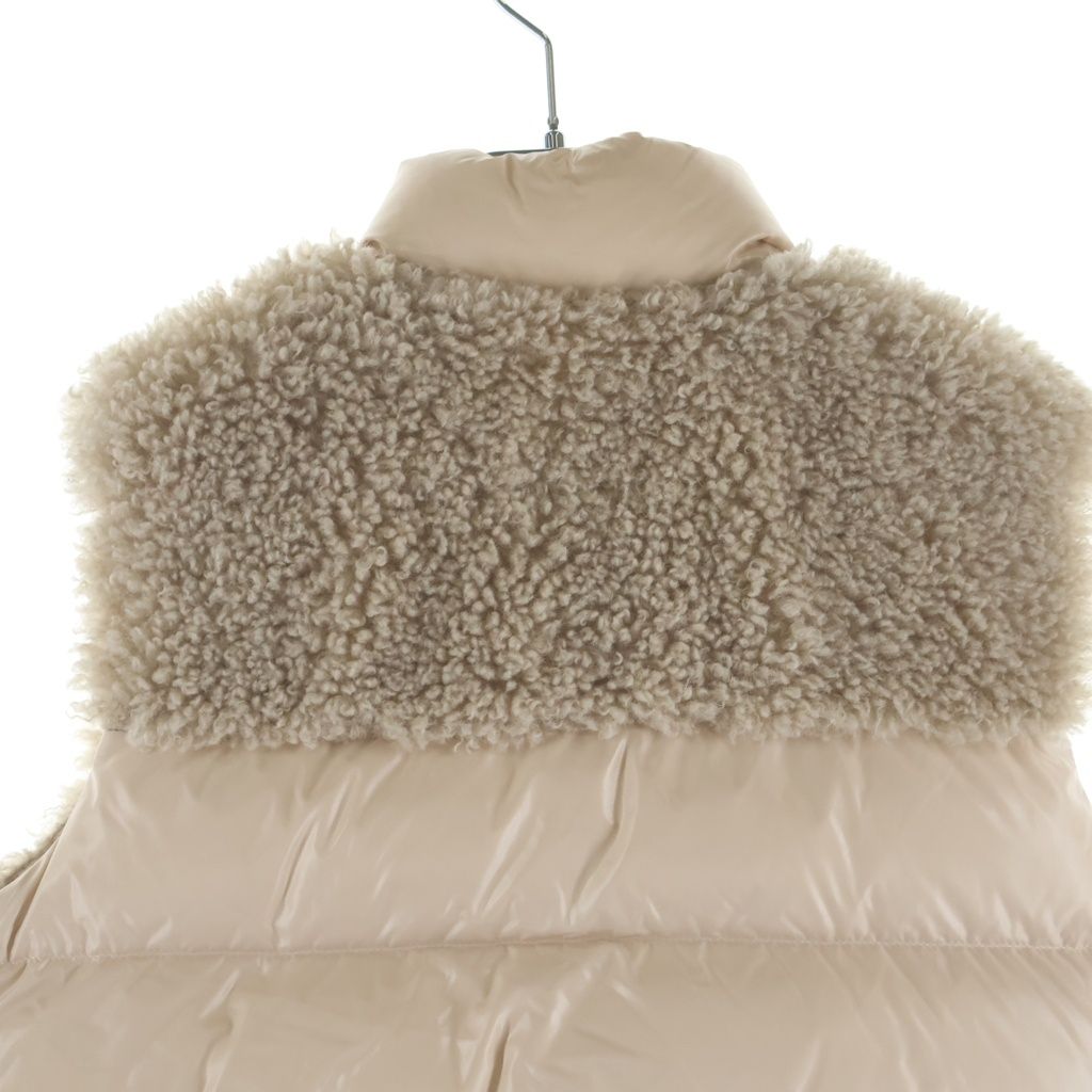 Moncler Planeze Boa Replacement Down Jacket Vest Beige — view 4