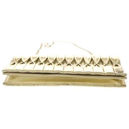 Chanel CC Logo Chain Mini Shoulder Bag Gold Leather — view 5
