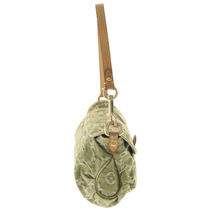 Louis Vuitton Monogram Denim Mini Pleaty Riken Shoulder Bag Yellow Green — view 3