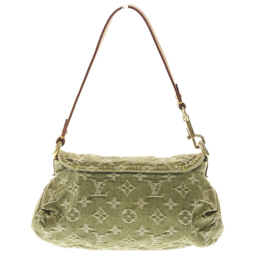 Louis Vuitton Monogram Denim Mini Pleaty Riken Shoulder Bag Yellow Green — view 2