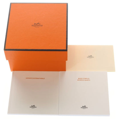 Hermes Cape Cod Chaine D'ancre Black Dial Diamond Bezel Stainless Steel Leather — view 6