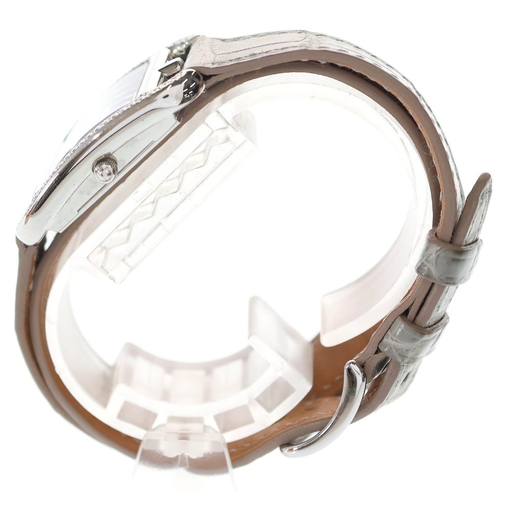 Hermes Cape Cod Chaine D'ancre Black Dial Diamond Bezel Stainless Steel Leather — view 3