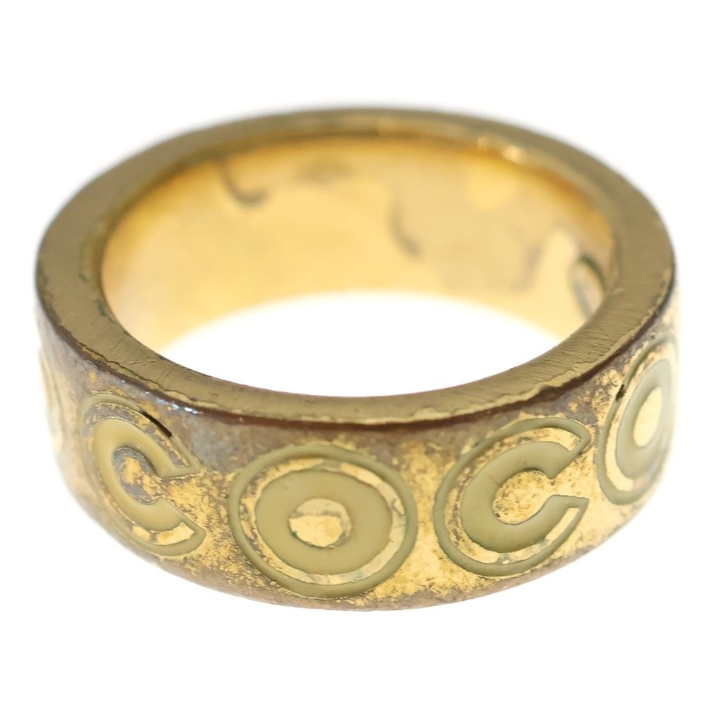 Chanel CC Logo Ring Gold — view 4