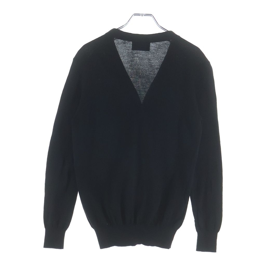 Prada Wool Knit Long Sleeve Cardigan Black — view 2