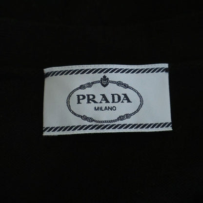 Prada Wool Knit Long Sleeve Cardigan Black — view 6