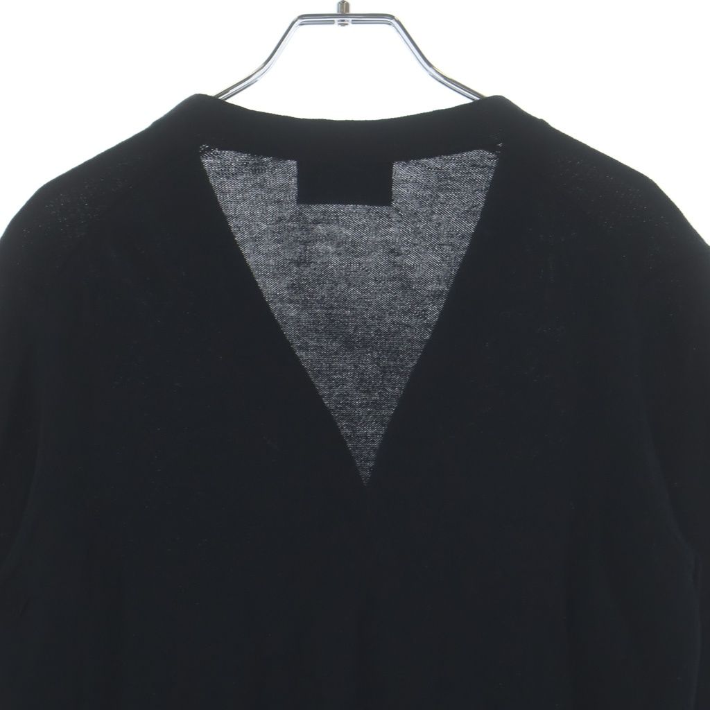 Prada Wool Knit Long Sleeve Cardigan Black — view 4