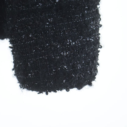 Moncler Urbel Tweed Short Down Jacket Black — view 5