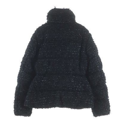 Moncler Urbel Tweed Short Down Jacket Black — view 2