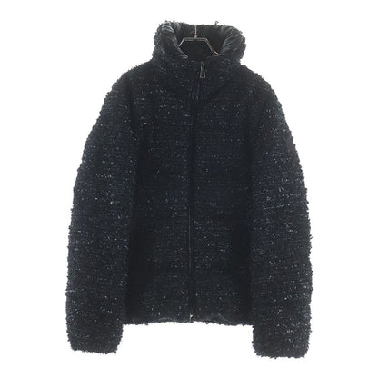 Moncler Urbel Tweed Short Down Jacket Black