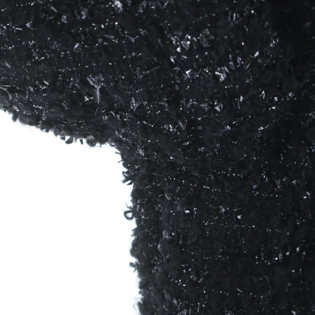 Moncler Urbel Tweed Short Down Jacket Black — view 6