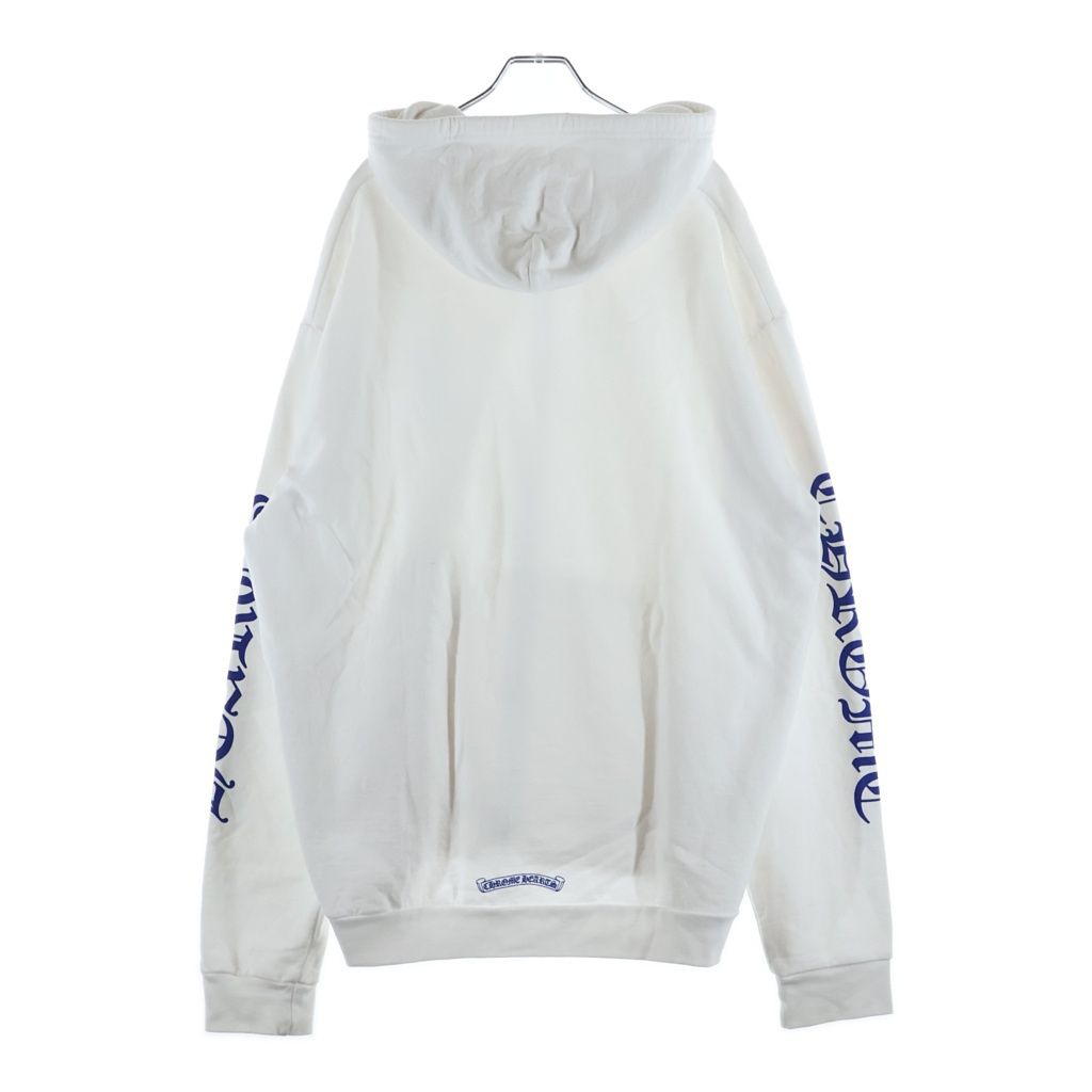 Chrome Hearts Sweatshirt HD Zip Arm Logo Zip Up Hoodie White Blue — view 2