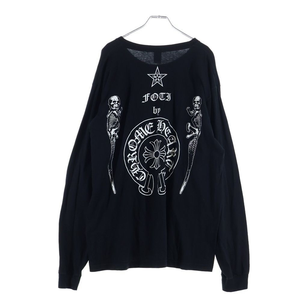 Chrome Hearts Vintage Foti Skeleton Print L S Tee Double Sided Long Sleeve — view 2
