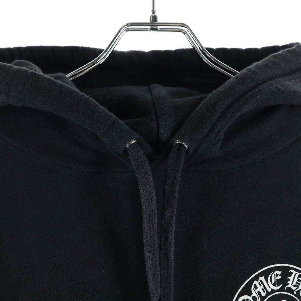 Chrome Hearts Multicolor Sleeve Logo Horseshoe Pullover Hoodie Black — view 3