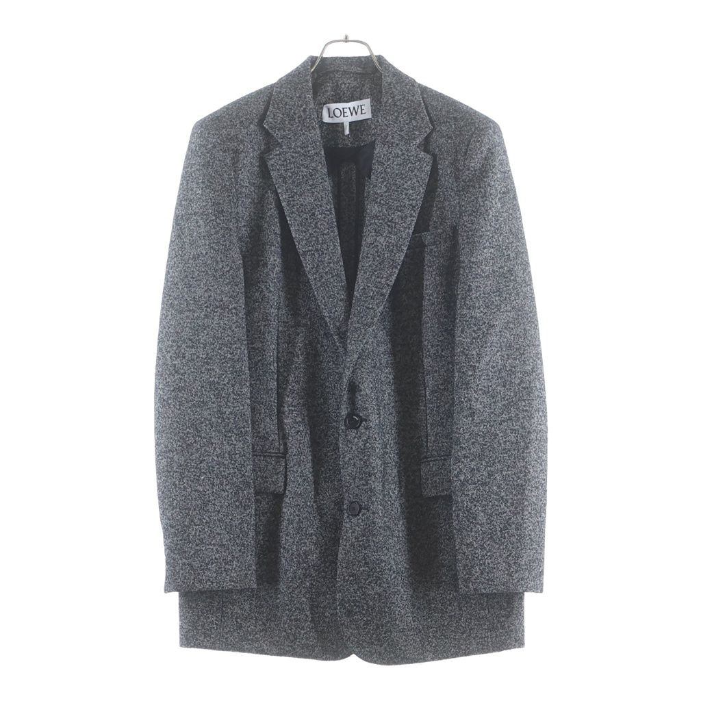 Loewe Multi Pocket Wool Oversize Terre Jacket Black