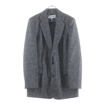 Loewe Multi Pocket Wool Oversize Terre Jacket Black