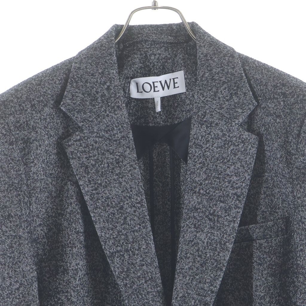 Loewe Multi Pocket Wool Oversize Terre Jacket Black — view 3