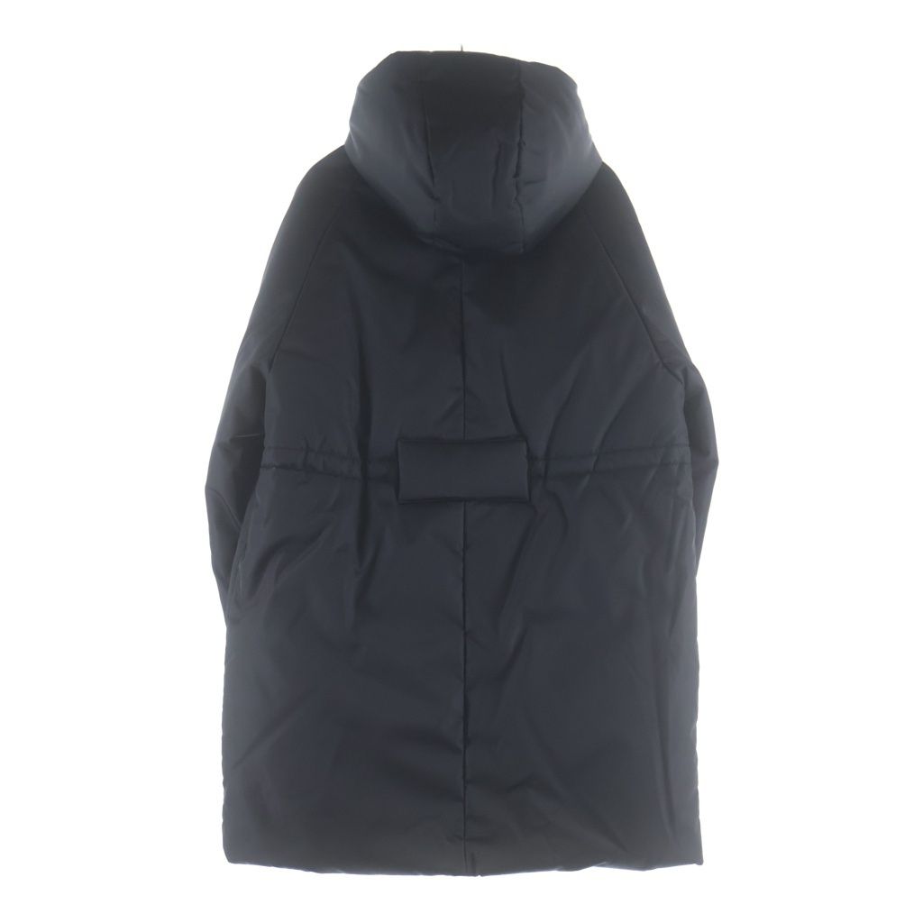 Prada Ri Nylon Hooded Down Jacket Black — view 2