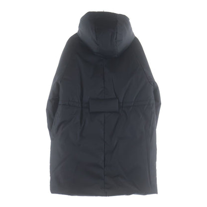 Prada Ri Nylon Hooded Down Jacket Black — view 2