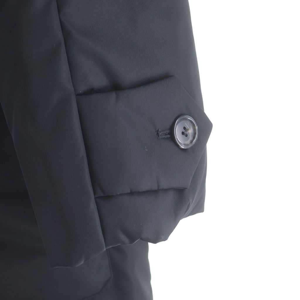 Prada Ri Nylon Hooded Down Jacket Black — view 5