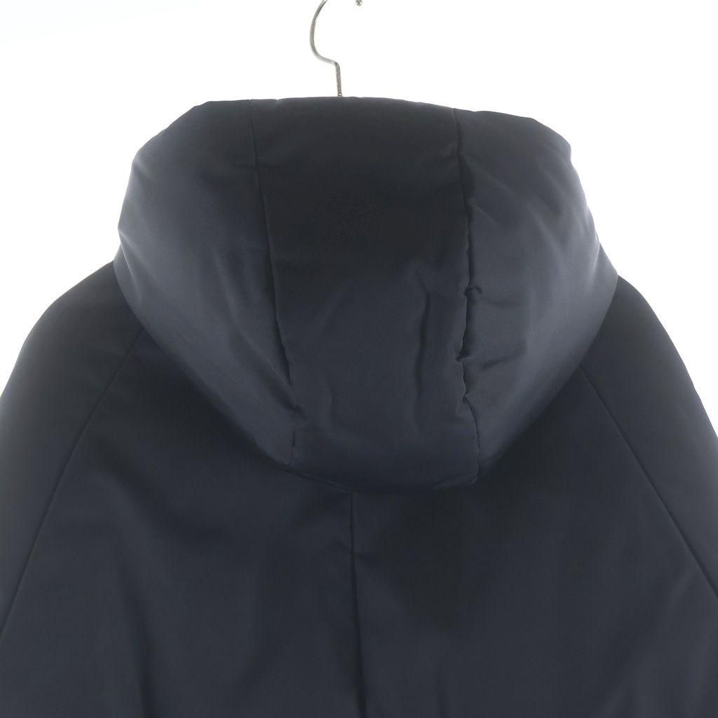 Prada Ri Nylon Hooded Down Jacket Black — view 4
