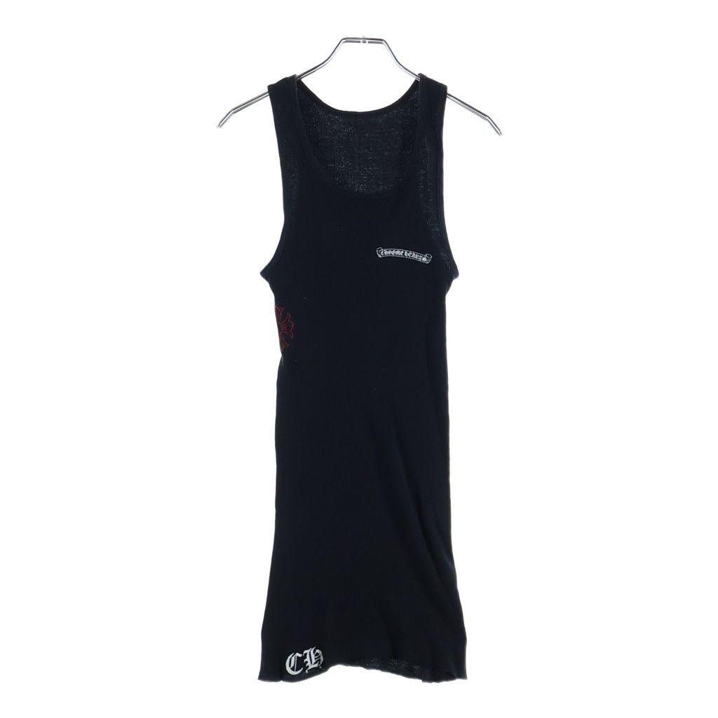 Chrome Hearts Vintage Scrl Logo Tank Scroll Top Sleeveless Black — view 2