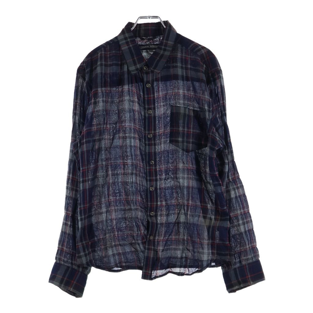 Chrome Hearts Looseends LS Loose End Plaid Pattern BS Button Long Sleeve Shirt