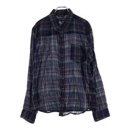 Chrome Hearts Looseends LS Loose End Plaid Pattern BS Button Long Sleeve Shirt