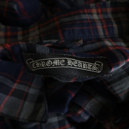 Chrome Hearts Looseends LS Loose End Plaid Pattern BS Button Long Sleeve Shirt — view 7