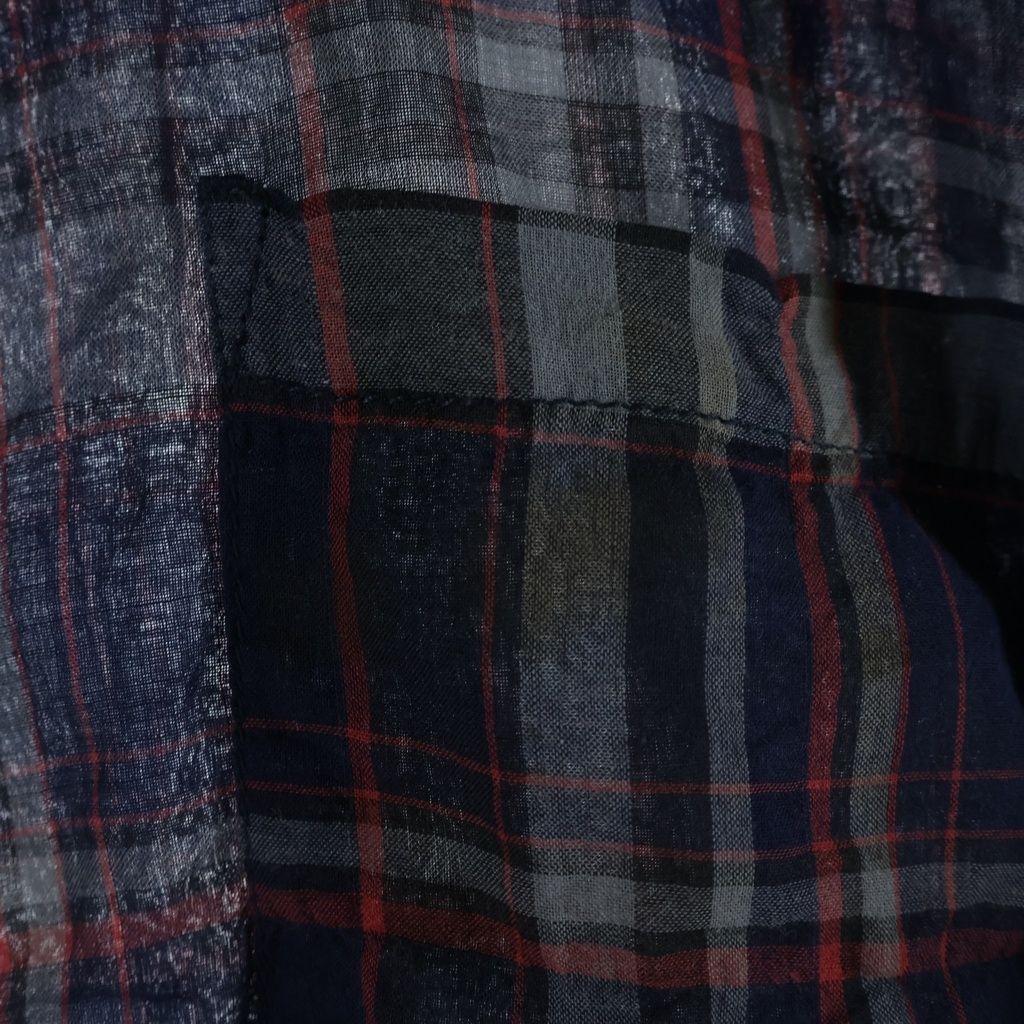 Chrome Hearts Looseends LS Loose End Plaid Pattern BS Button Long Sleeve Shirt — view 4