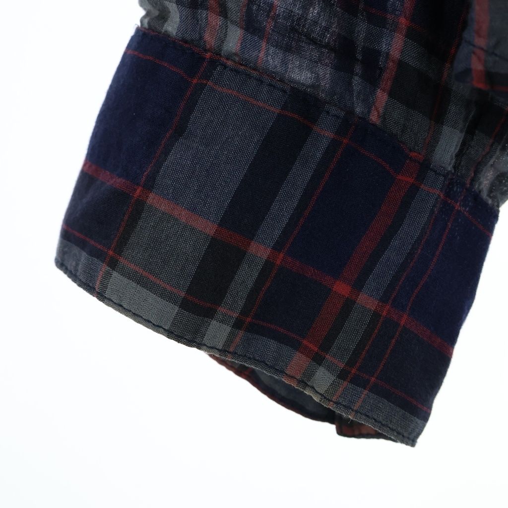 Chrome Hearts Looseends LS Loose End Plaid Pattern BS Button Long Sleeve Shirt — view 6