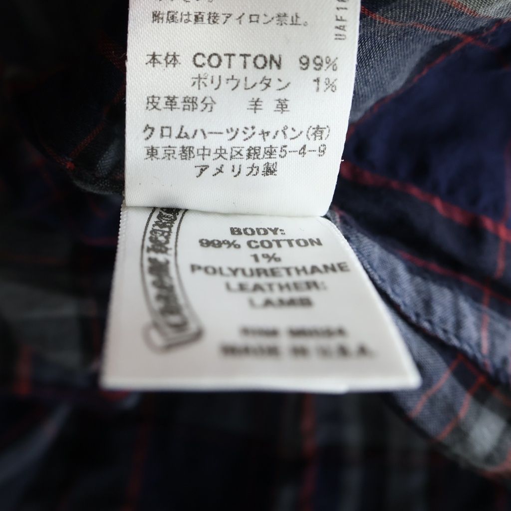 Chrome Hearts Looseends LS Loose End Plaid Pattern BS Button Long Sleeve Shirt — view 8